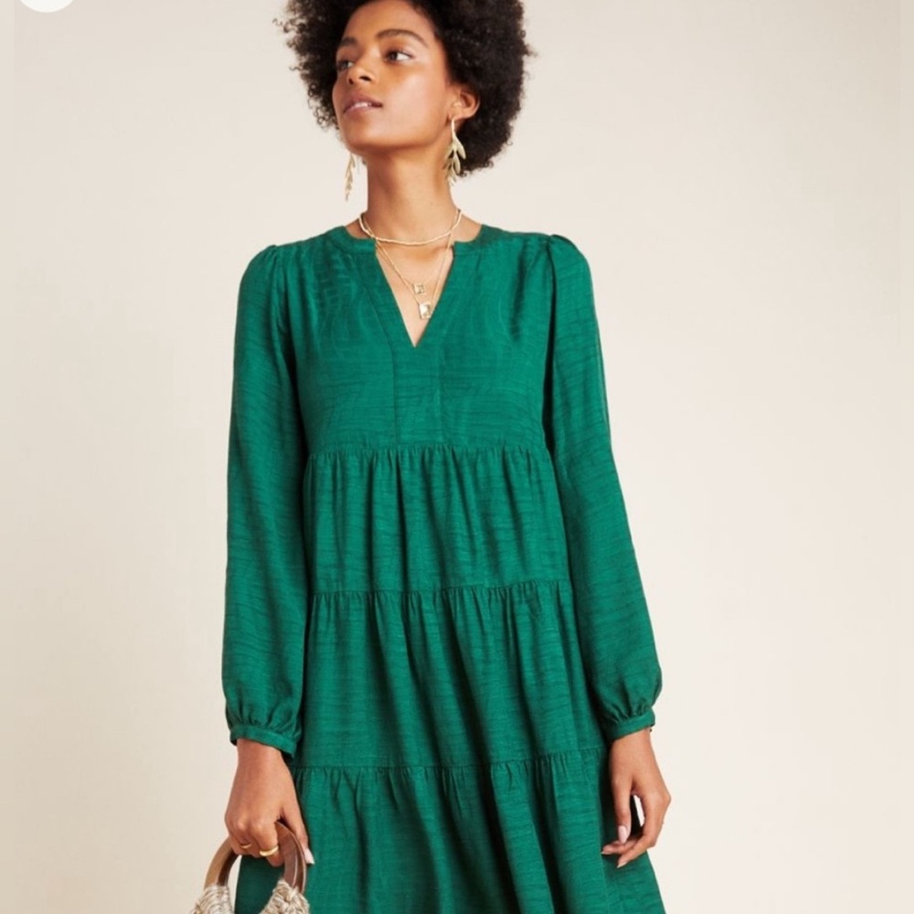 Anthropologie Maeve Amber Tiered Tunic S#1485